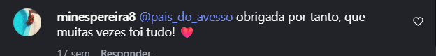 Comentário de @minespereira8