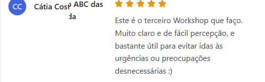 Review de Cátia Costa — Workshop Doenças da Infância