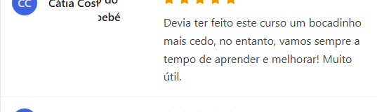 Review de Cátia Costa — Workshop Sono do Bebé
